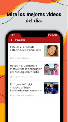 LiveNews rompiendo y locales android App screenshot 2